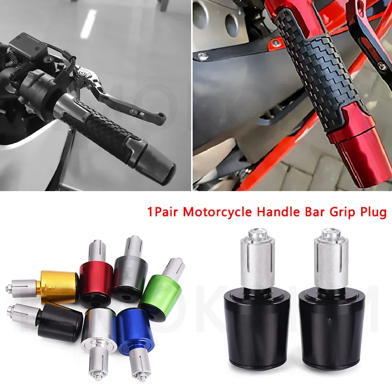 New Motorcycle CNC 7/8'' Universal  Handle Bar End Weights Handlebar Grips Cap For Yamaha Honda CB650F CB1000R CBR 600f4i CB400