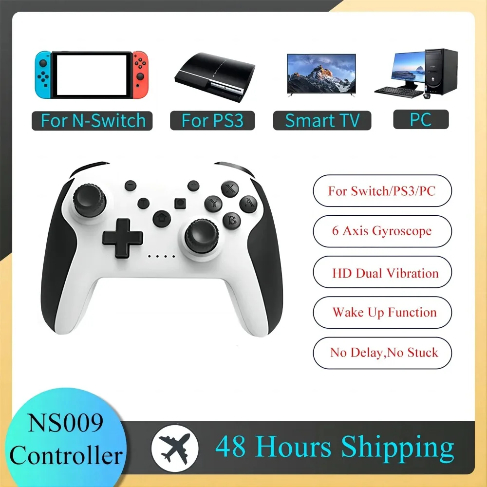 IGRARK Bluetooth Game Controller Wireless Gamepad For Nintendo Switch Console PS3 PC Windows 7 10 Dual Vibration Joystick