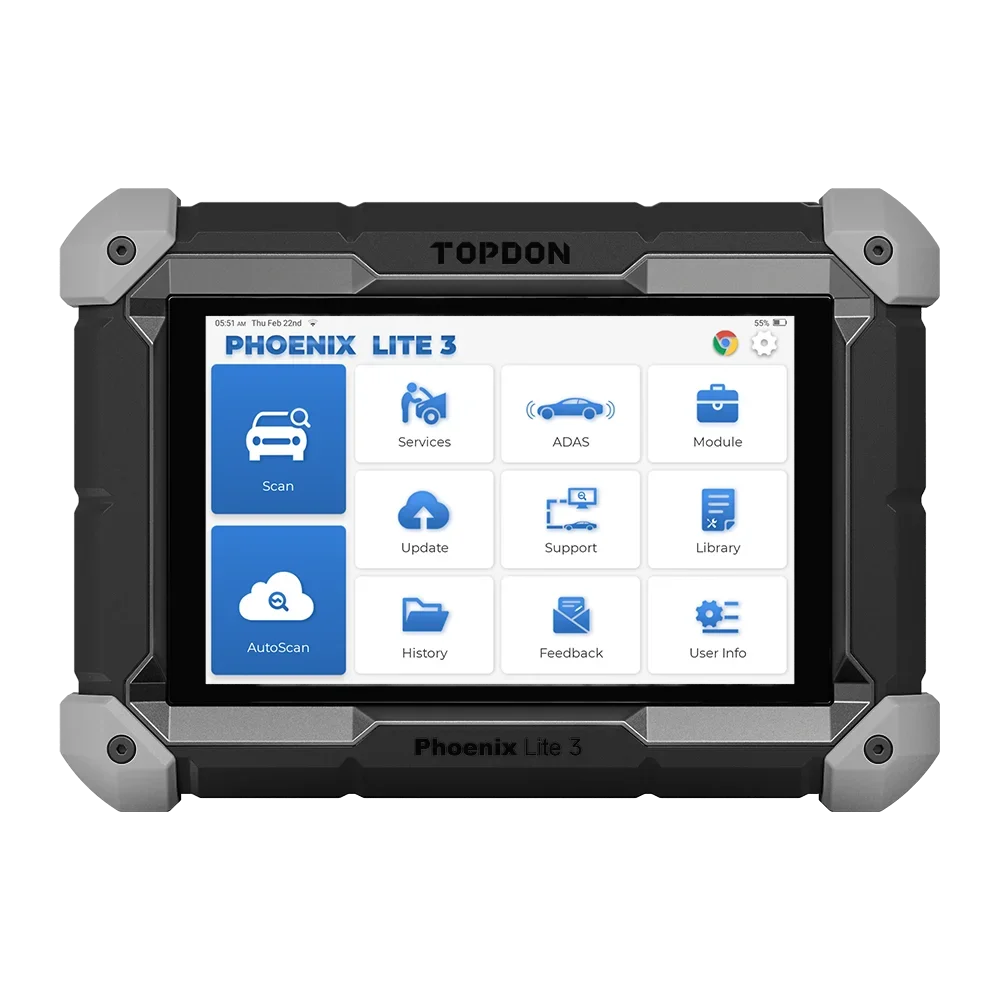 TOPDON Phoenix Lite3 Scanner 2Yrs Free Update All System Car Diagnostic ECU Online Coding 2 Scanner For Car Diagnostic Tool