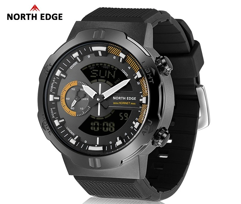 2025 Reloj inteligente resistente al agua Pantalla dual Reloj despertador de metal Reloj electrónico multifunción para correr Hombre