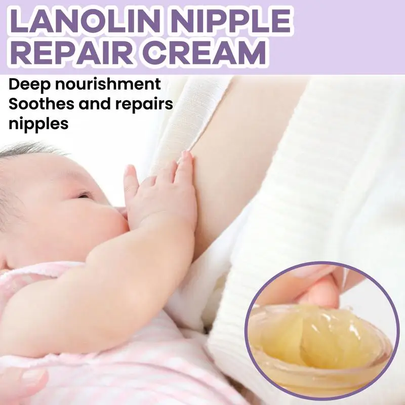 Organic Nipple Cream 30g Organic Lanolin-Free Nipple Balm For Breastfeeding Nipple Crack Lanolin Free Nipple Butter Balm For