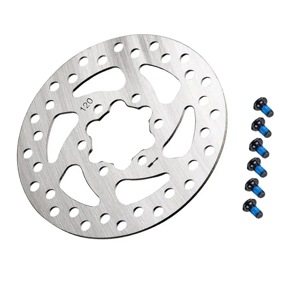 

New Practical Brake Disc Brake Brake 1pc 6-holes Silver Stainless Steel Wear-resistant 6-holes MTB Bikes