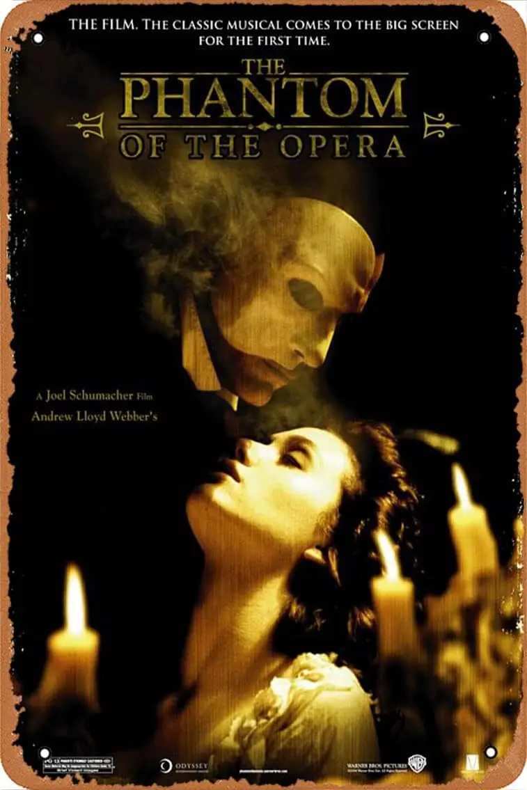 Retro The Phantom of Opera (#5 7) Metal Sign Wall Decor film. classical musical comes to big screen for first time. 2004 Movie P