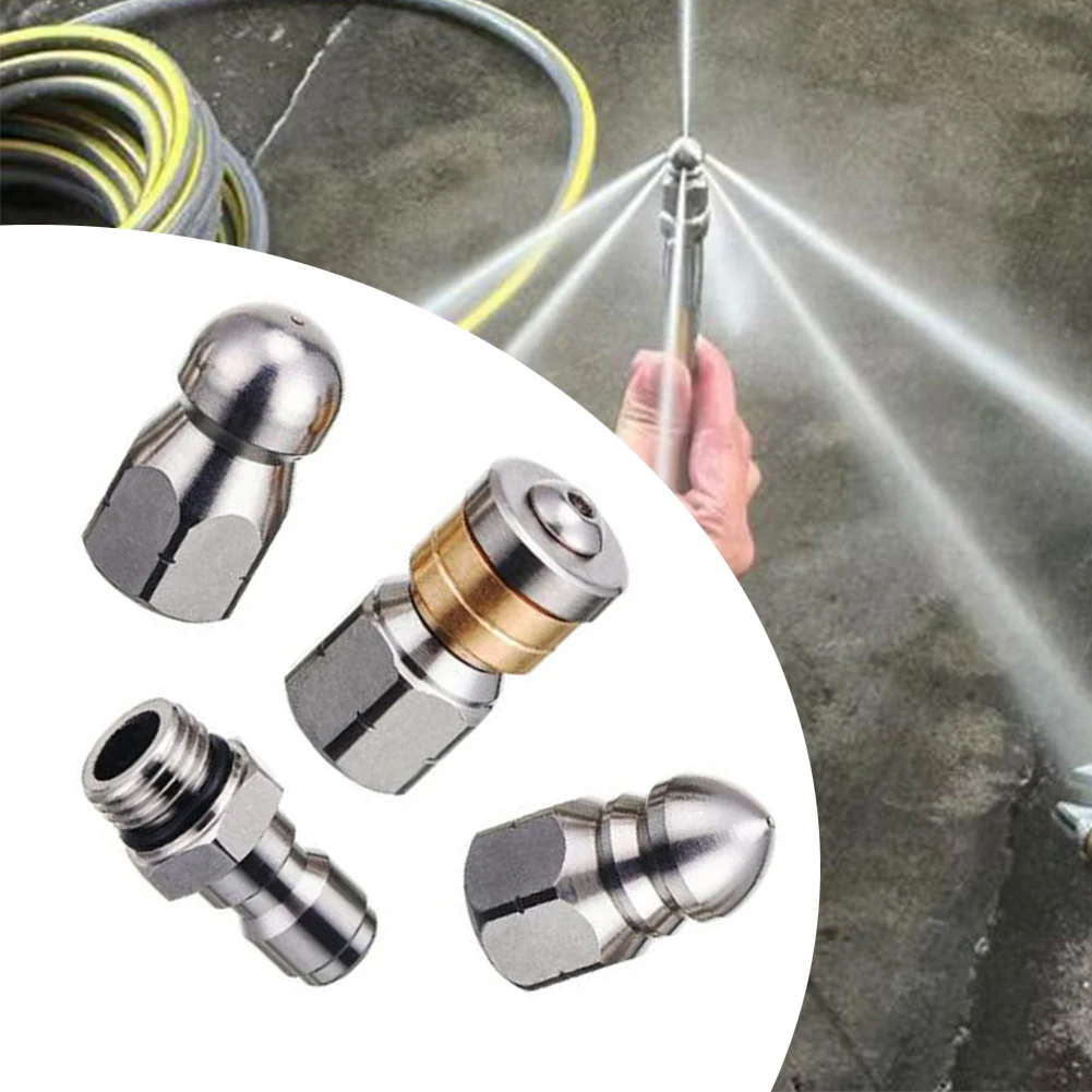 4PC Nozzle Set High Pressure Nozzle User-Friendly Installation Versatile Cleaning Solution Effective Dirt Removal