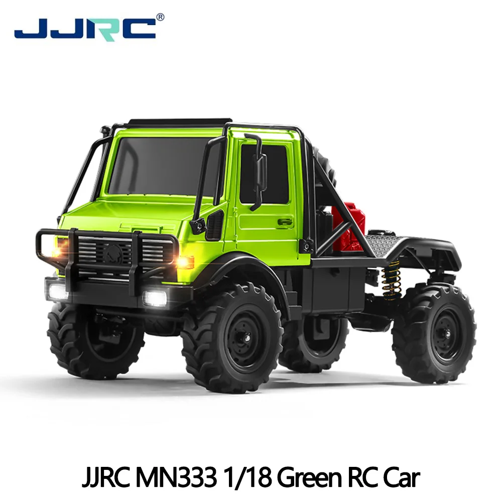 JJRC MN333 1/18 Schaal 4WD RC Klimvoertuig met Terreinvermogen Schokdempersysteem Licht metalen voorkant