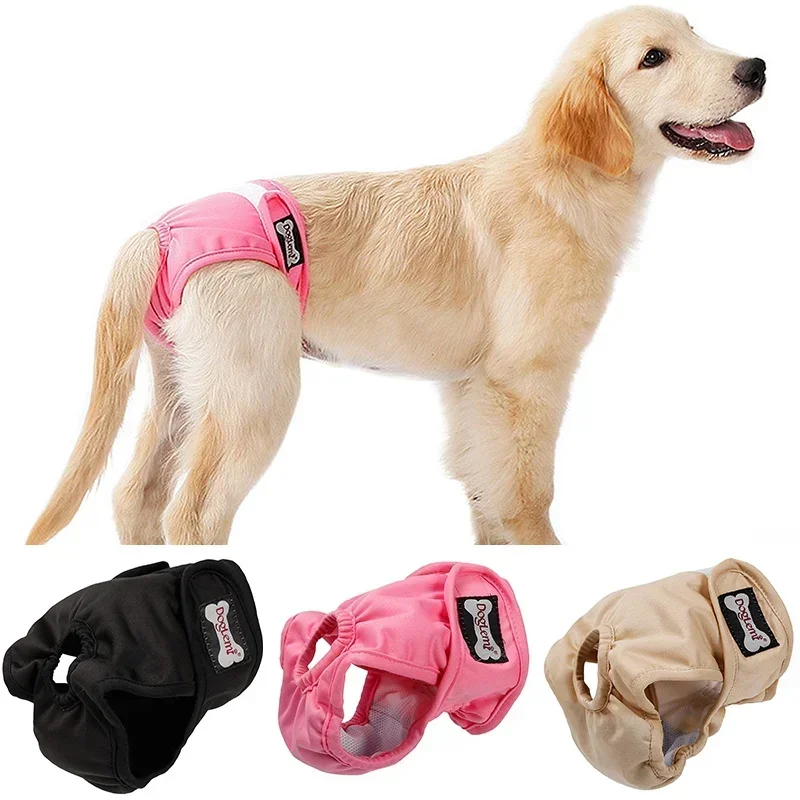 Reusable Female Dog Diaper Shorts Washable Sanitary Menstrual Physiological for Medium Large Dogs Safety Pants Dogs Supplies