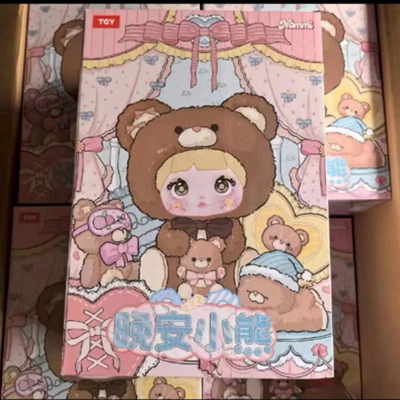 ตุ๊กตา Nommi ข้าวเหนียวแท้ 400% ตุ๊กตาหมี Good Night แบบสุ่ม ของเล่นไวนิล ตุ๊กตาสะสม ของตกแต่ง ของขวัญ