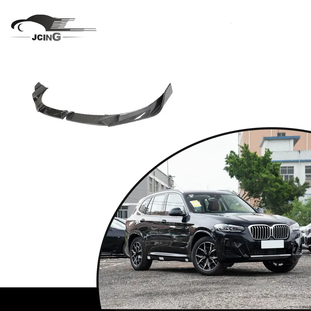 

For BMW X3 IX3 X4 2023 Carbon Fiber Front Bumper Lips