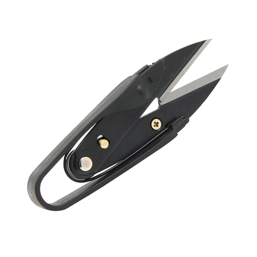 Leather Thread Shears Handmade Carbon Steel Scissors Sewing Thread Clippers Cutter DIY Sewing Scissors With Safety Sleeve