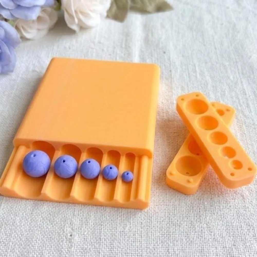 4-12mm Diameter Polymer Clay Bead Roller Multi Size Multi Groove Round Bead Making Tool Uniform Round Shape Bead Shaping Tool