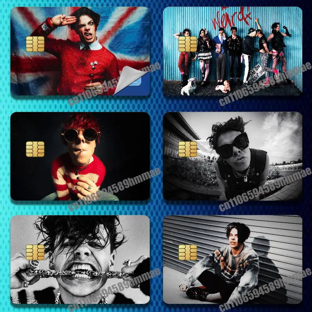 

For Y-Yungblud Sticker Paper Skin ID Bank Credit Film Self-adhesive Card Cover Decoration
