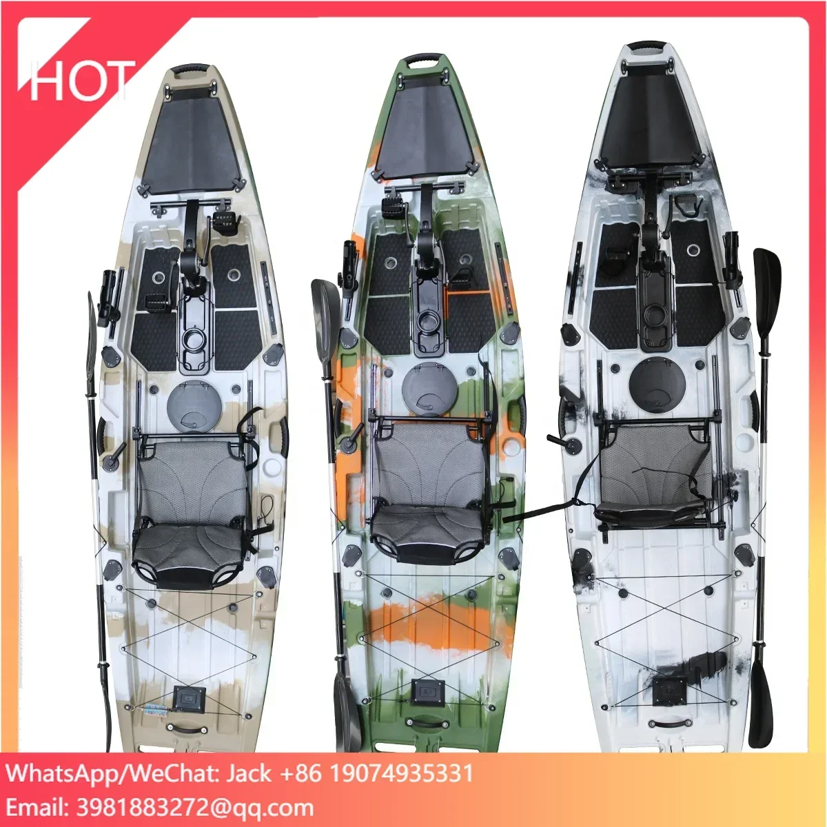Vicking Kayak Single Seat Pedal Kayak For One Person 10.5ft Fishing Kayak With Pedal Drive