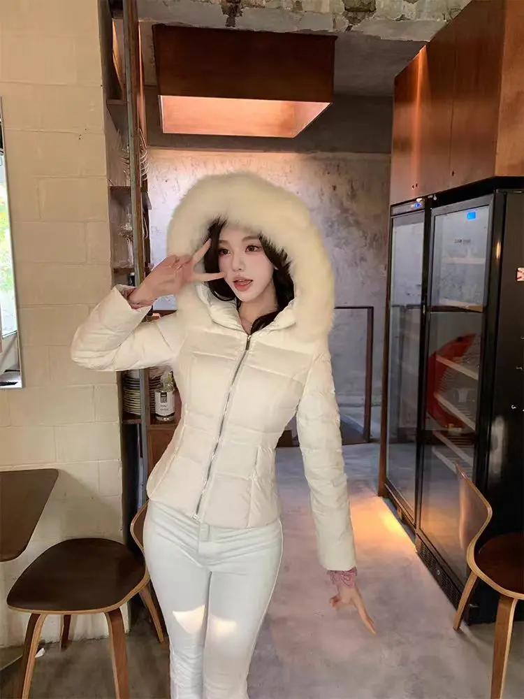 الفرنسية عارضة طويلة الأكمام سترة معطف المرأة تصميم هيبورن شيك مقنعين سستة معطف الأزياء الدافئة الرجعية ضئيلة معطف نمط جديد