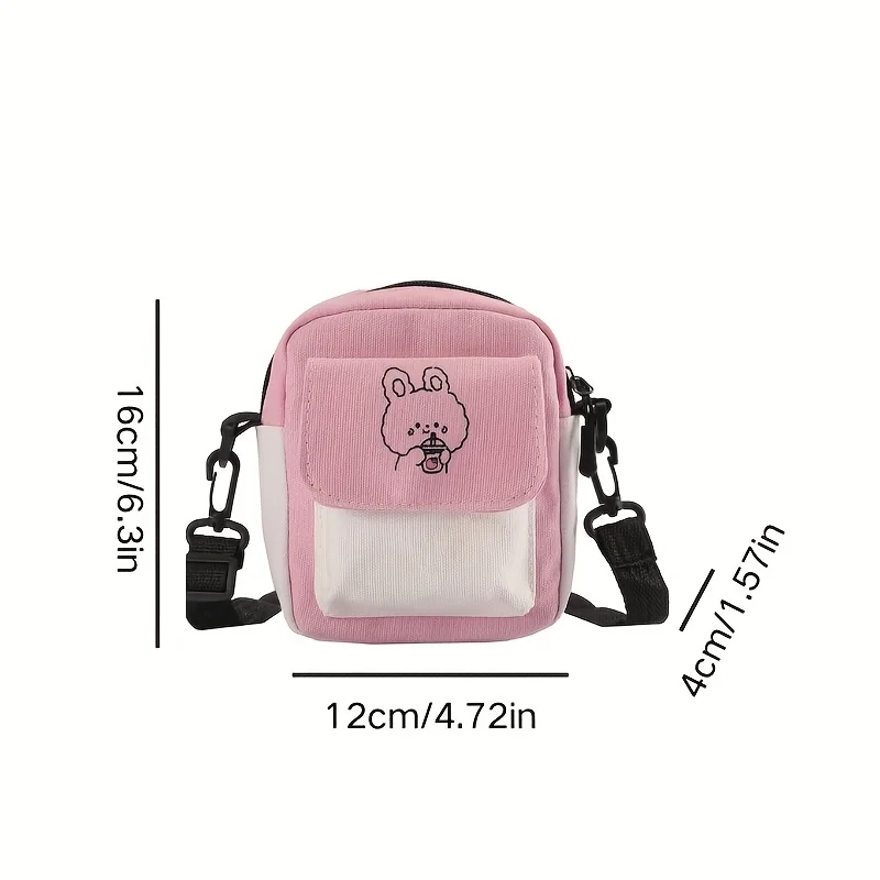 Japanese Shoulder Bags, College Style, Korean Printed Fashionable Handbag, Small Capacity Suitable for Commuting To Class