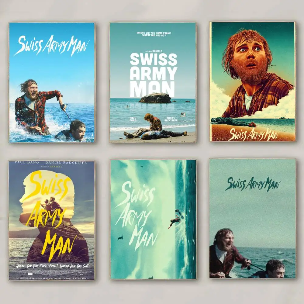 classic movie S-Swiss Army Man-N Poster Modern Wall Decal for Living Room Cafe Office Bar and Bedroom