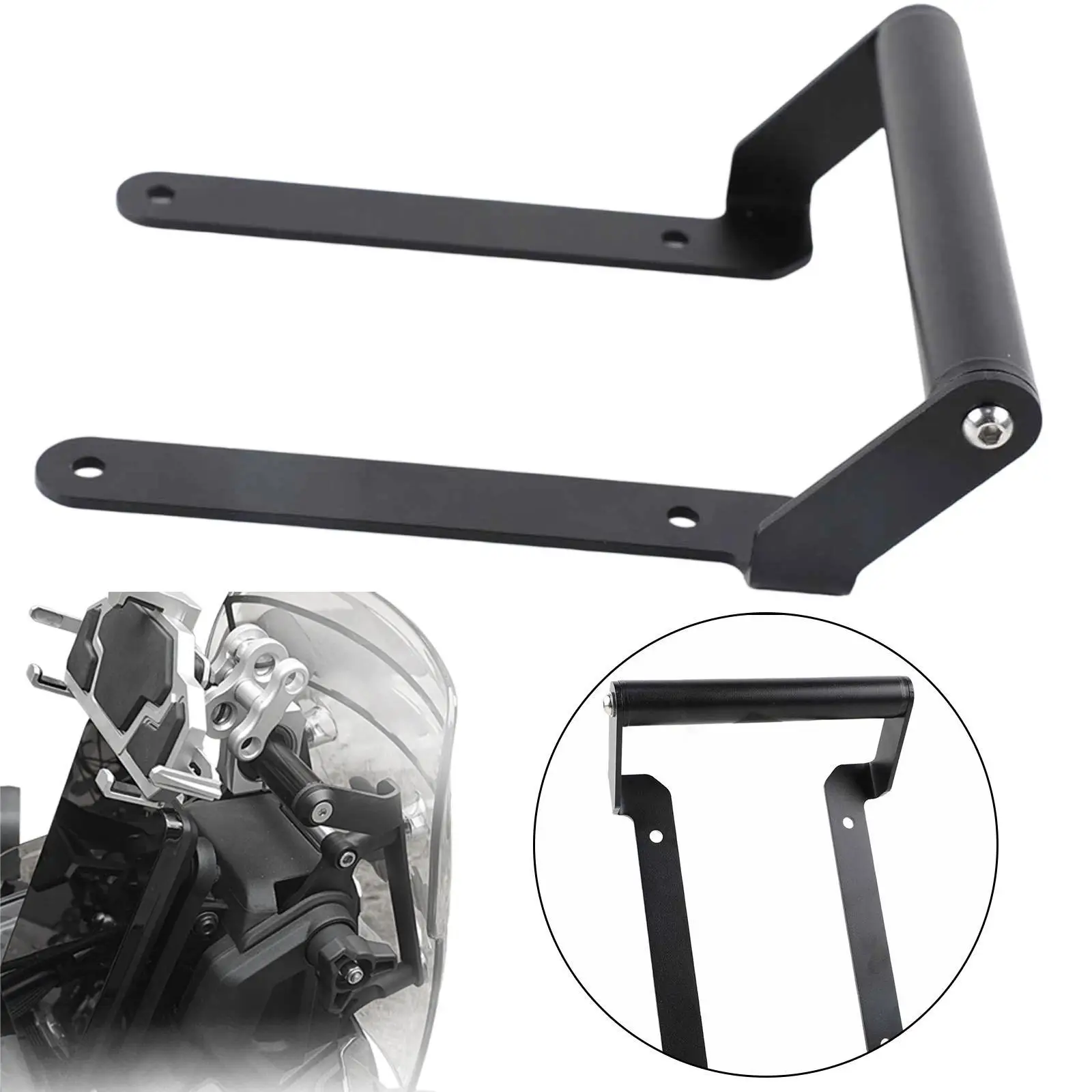 

Motorcycle Cellphone Mount Handlebar Support DIY Modified Sturdy Rustproof Vehicle Parts Motorbike Supplies for 800MT x