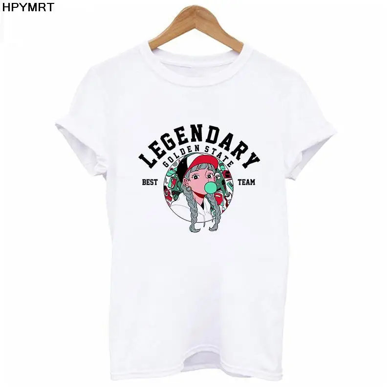 Fashion Harajuku Graphics T-Shirt Cartoon blowing bubbles Prints  Short Sleeve Clothes Lady Tees Female short sleeve O-neck Tops