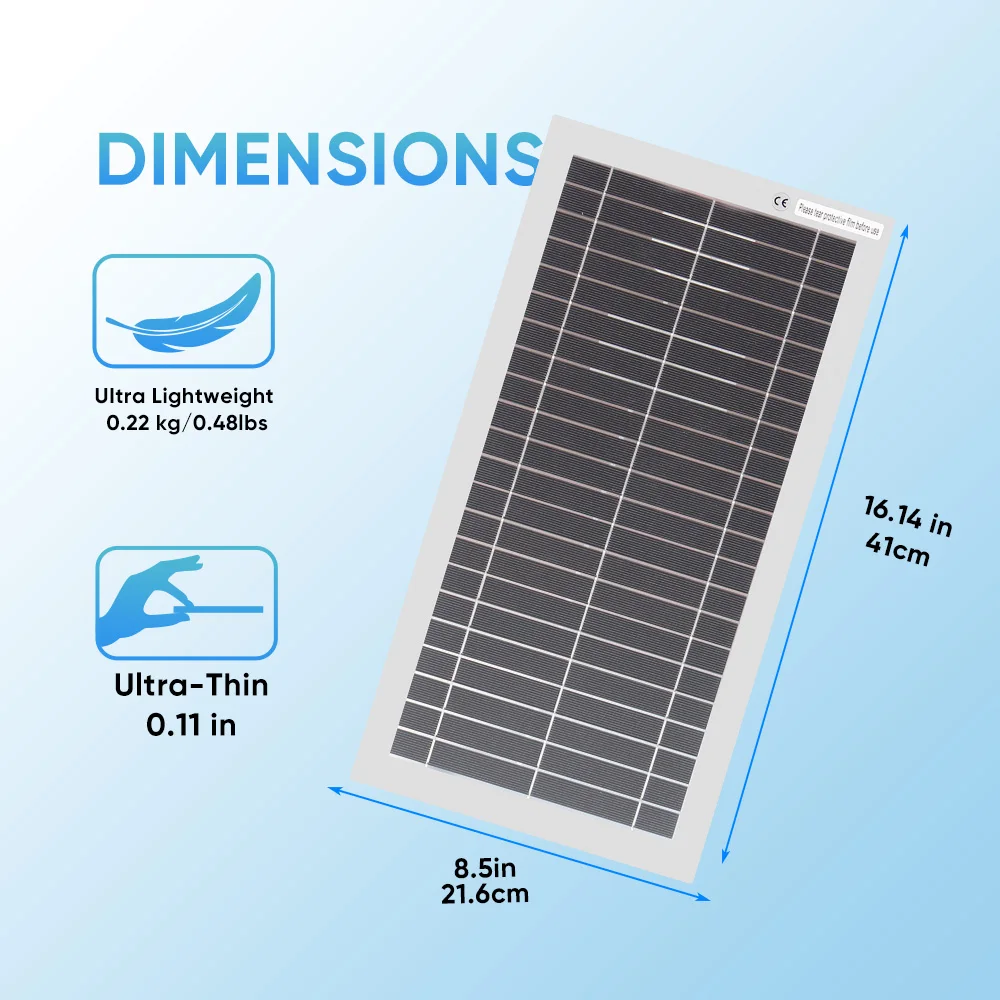 XINPUGUANG لوحة شمسية محمولة 11 وات 18 فولت مع شاحن آمن ومستقر للتيار المستمر لمصرف الطاقة  بطارية خارجية مقاومة للماء للتخييم والمشي لمسافات طويلة  هدية منزلية لسيارات التخييم