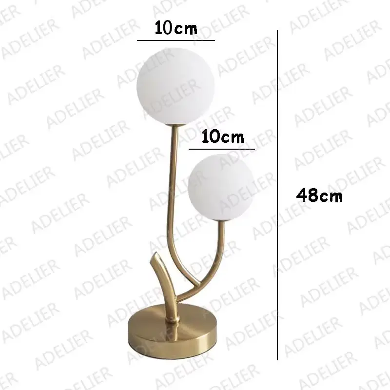 Latest design double heads mushroom reading desk lampTree fork Creative table lamp bedroom study LED lighting Luminaire