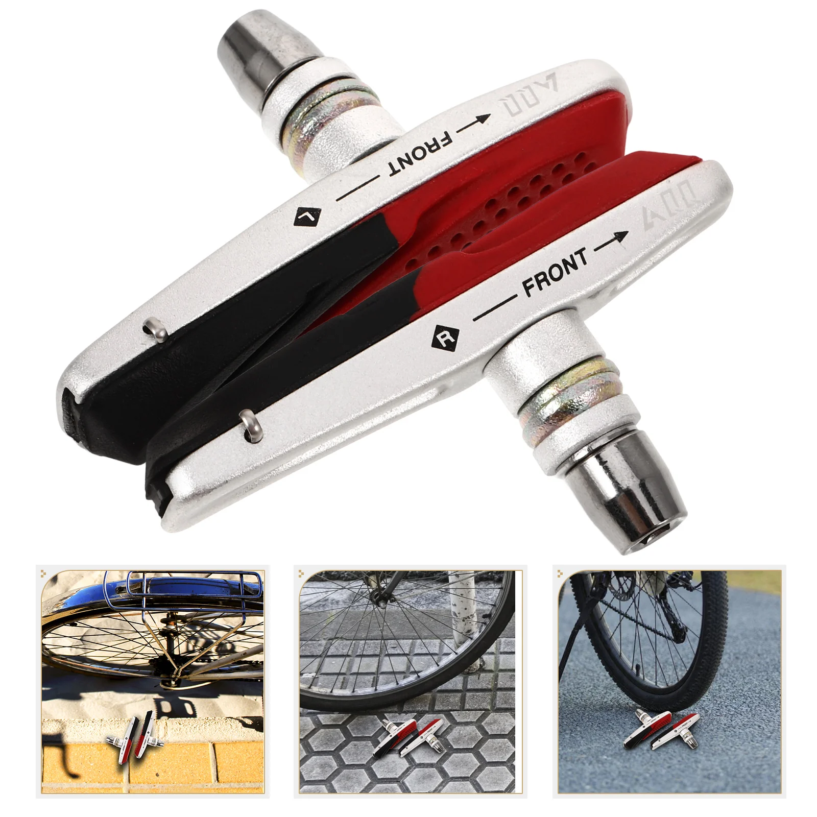 

1 Pair Bicycle Replacement Pad Metal Resin Bike Brake Pads For Road Mountain Electric Bikes Disc Brake Parts V Wear Resistant