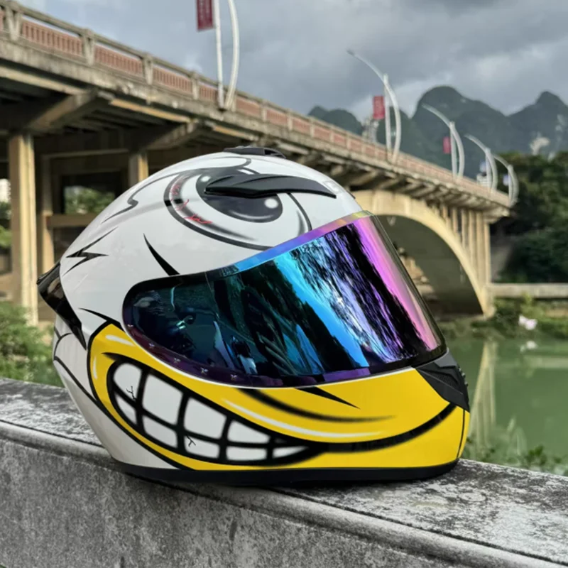 

Angry Bird Full Face Motorcycle Helmet for Big Head Riders Available Up to 3XL Comfort Fit for Long Time Rides Capacete Moto