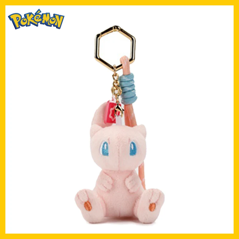 الأصلي أنيمي البوكيمون Kawaii بيكاتشو المفاتيح Gengar Mew Jigglypuff Mimikyu دمية محشوة لطيف أفخم كيرينغ دمية قلادة هدية #6