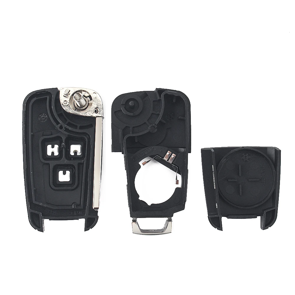 KEYYOU 10PCS 2/3/4/5 Button Folding Car Key Case For Chevrolet Epica Camaro Lova Sail Aveo Cruze