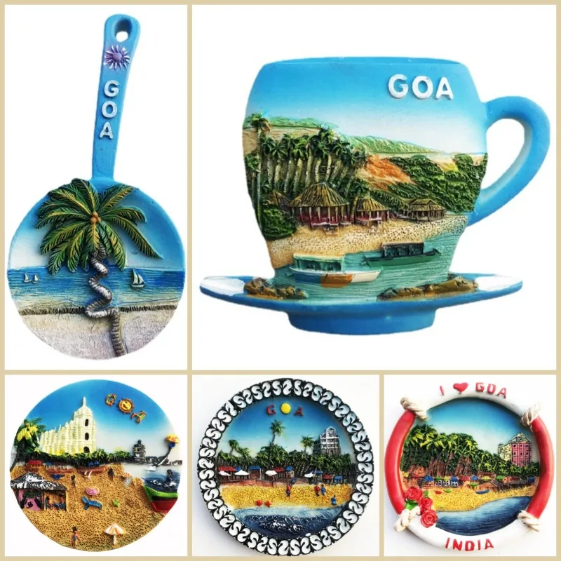 

India Fridge Magnets Goa Travelling Souvenirs Fridge Stickers Home Decor Birthday Gifts Message Board Magnetic Stickers