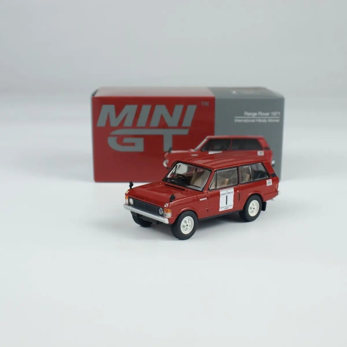 

MINI GT 1:64 Range Rover International Hillrally Winner Red 893 Alloy Car Model Collection Gift