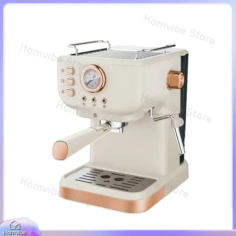 20 Bar Semi-Automatic Espresso with Milk Frother High Pressure Extraction Portable Coffee Maker for Home Office Hotel