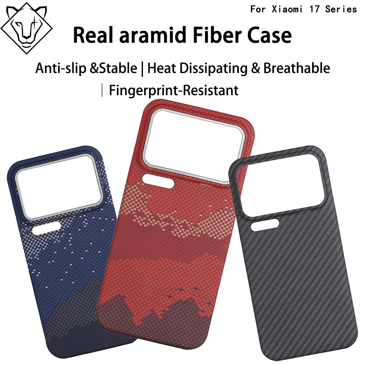 

Magnetic Case for Xiaomi 17Pro Max Carbon Aramid Fiber 17Pro Kevlar Carbon fiber Protective case Mobile phone shell