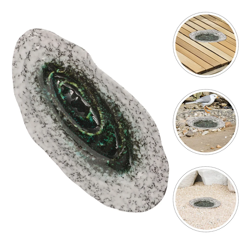 

Garden Butterfly Feeder Outdoor Watering Station for Bees and Butterflies Ceramic Decorative Tray Eco Friendly Insect Hydration