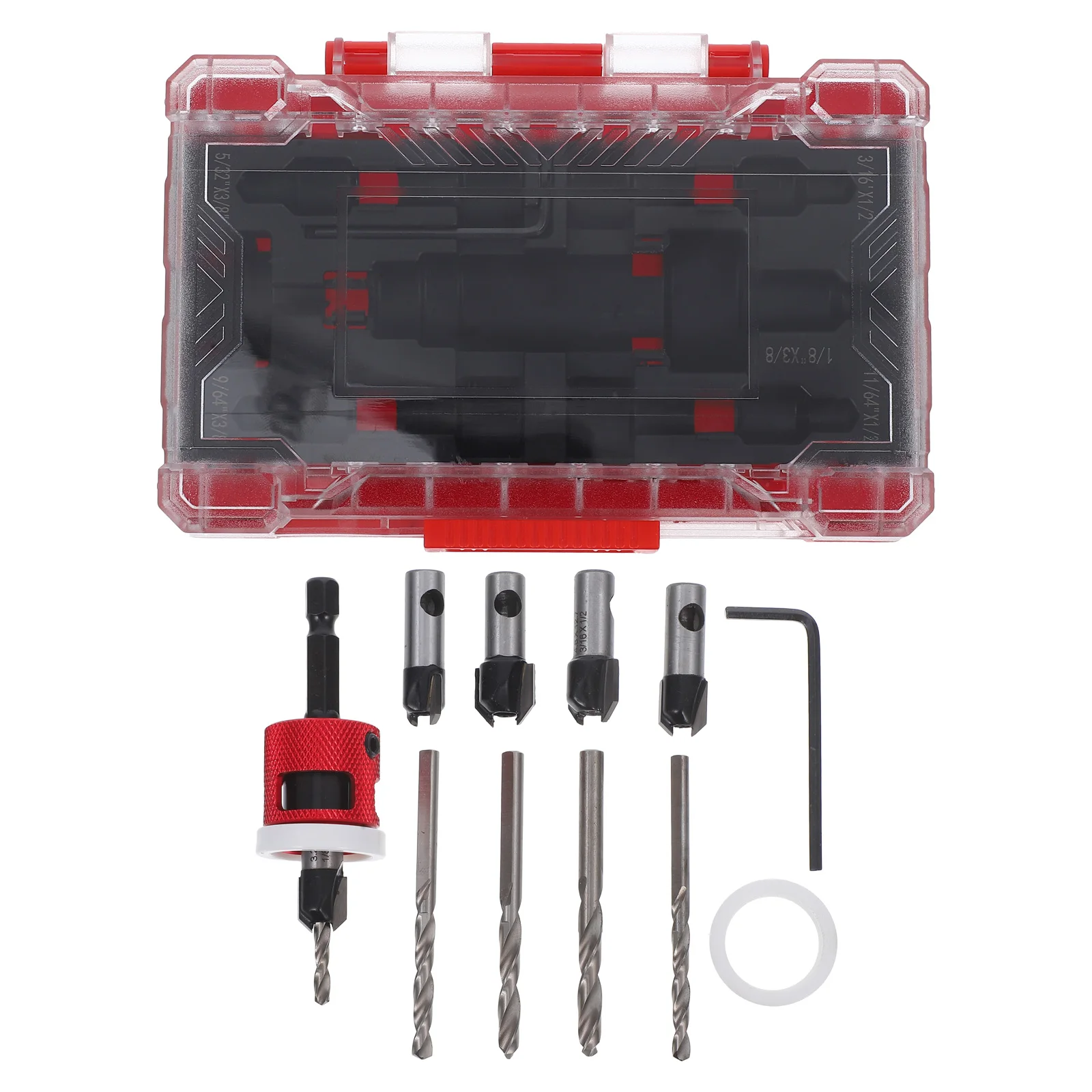 

Countersink Drill Bits Woodworking Tools Depth Stop Countersunk Hole Sinker Set Practical Carpenter Equipment