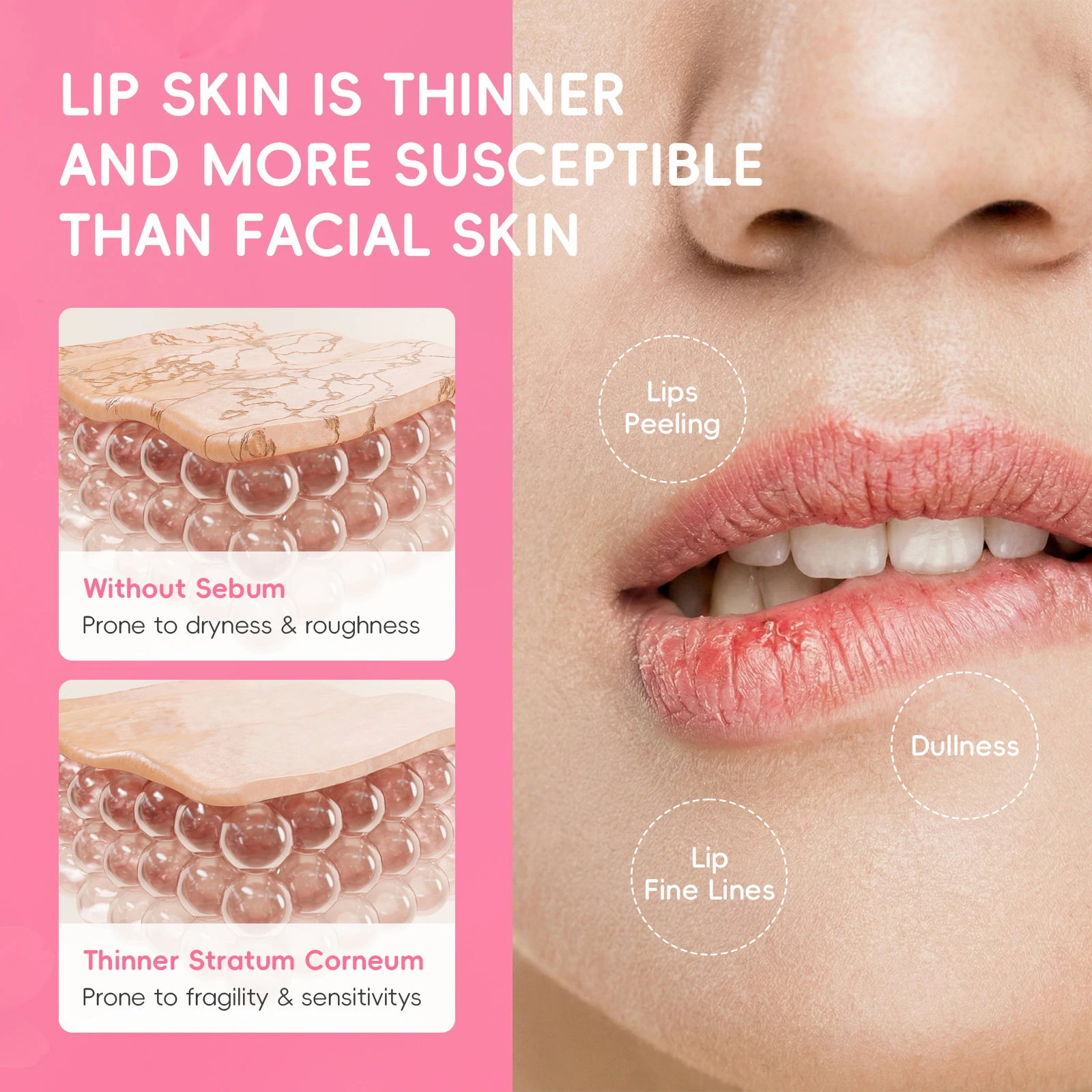 LAIKOU Cherry Blossom Lip Oil 15g Moisturizing Repair Lip Mask Hydrating Lip Care Cosmetics Wholesale In Stock