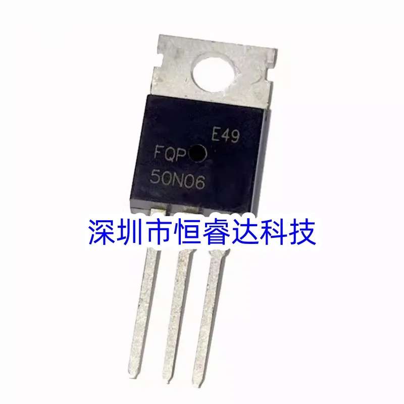 10Pcs/Lot FQP50N06 Transistor 50N06 TO220 60V 50A MOS Transistors FET MOSFET New Original