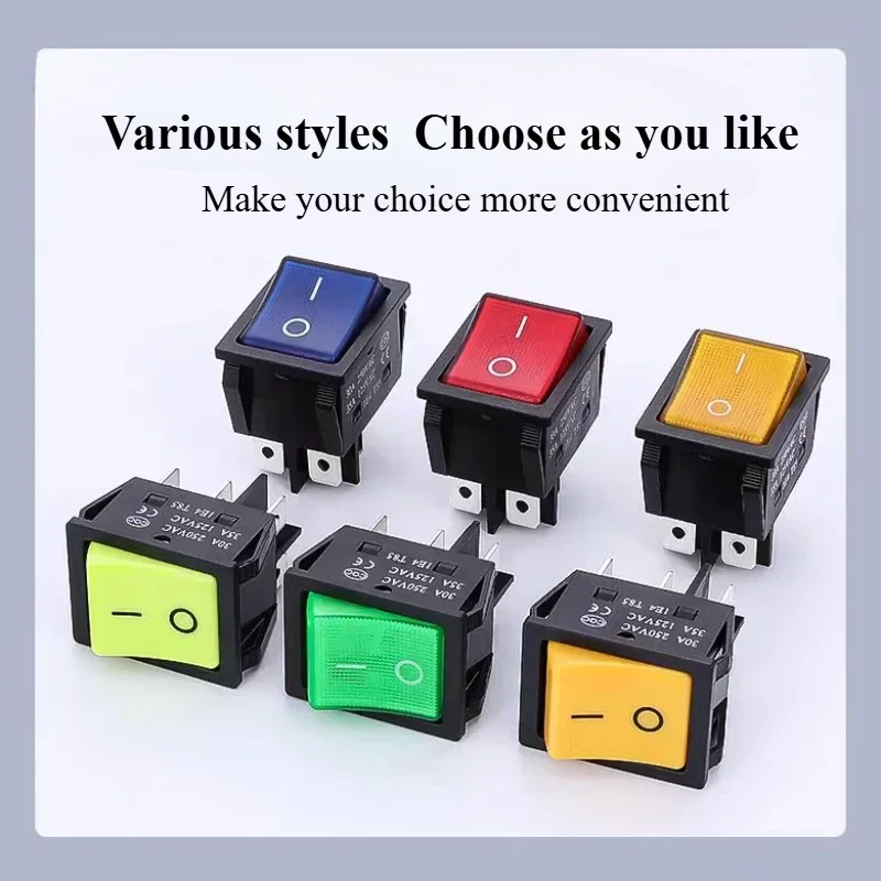 1 PCS,30/40A 250V AC High Current,ON/OFF,Special for Eelding Machine,KCD4,Sterling Silver Point,Rocker Power Button Switches