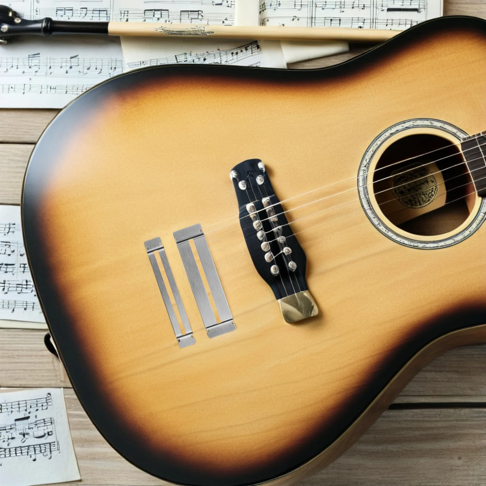 

4Pcs Fret Polishing Guard - Guitar Fingerboard Protector with Stable Curvature - Essential Luthier Tool for Fretboard Dressing