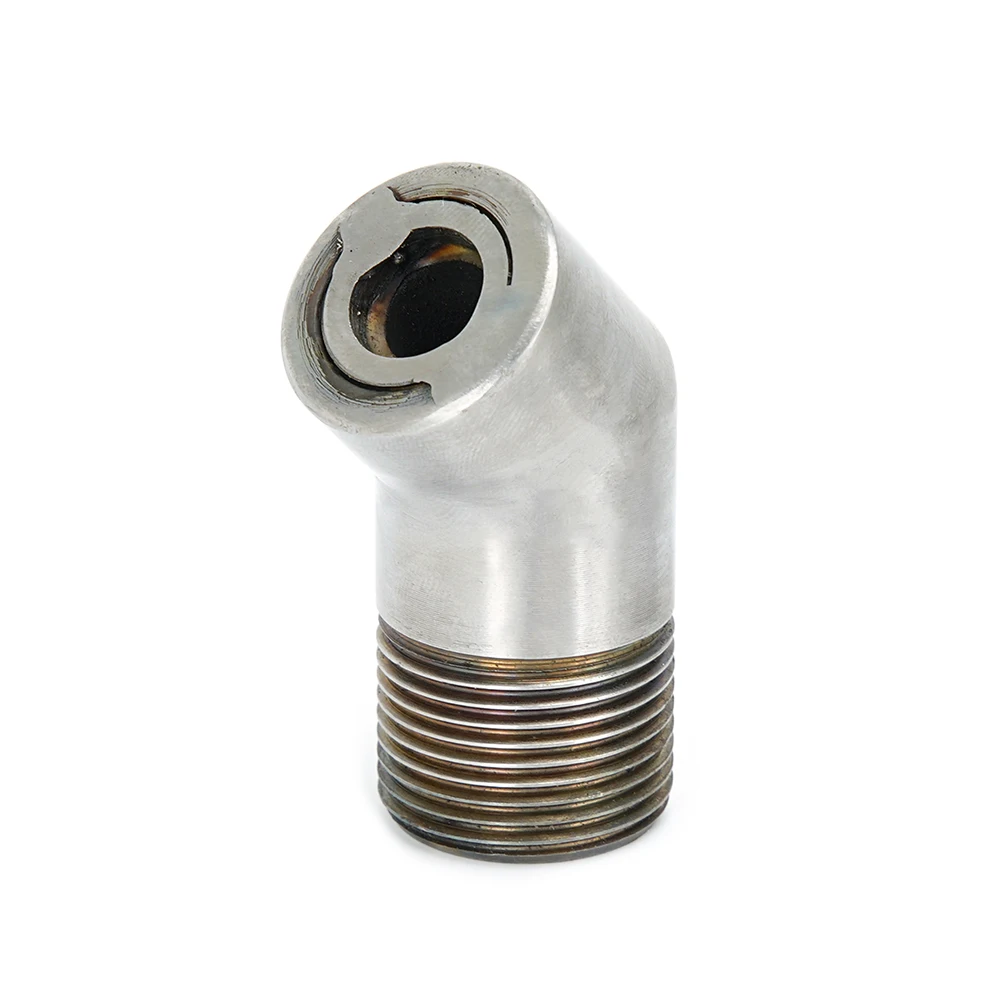 45 Degree Banana Arc Elbow Sandblasting Gun Punch Nozzle Wear Resistant Tungsten Boron Carbide Blast Tip For Dead Corner