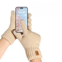 Thermal Touchscreen Gloves - Unisex Knit Winter Gloves with Touch-Sensitive Fingertips, Machine Washabl   for  Cycling,