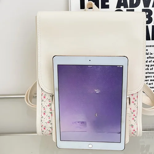 Imagen 2 del producto Mochilas ligeras de negocios/casuales para mujeres/adolescentes con correas ajustables y diseño de hebilla magnética