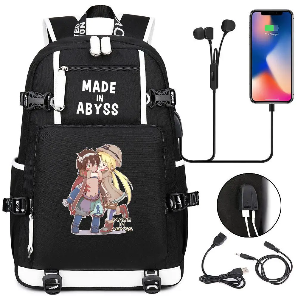 Anime Backpack Made In Abyss Nanachi Backpacks School Bags Bookbag Men Women Laptop Shoulder Bags