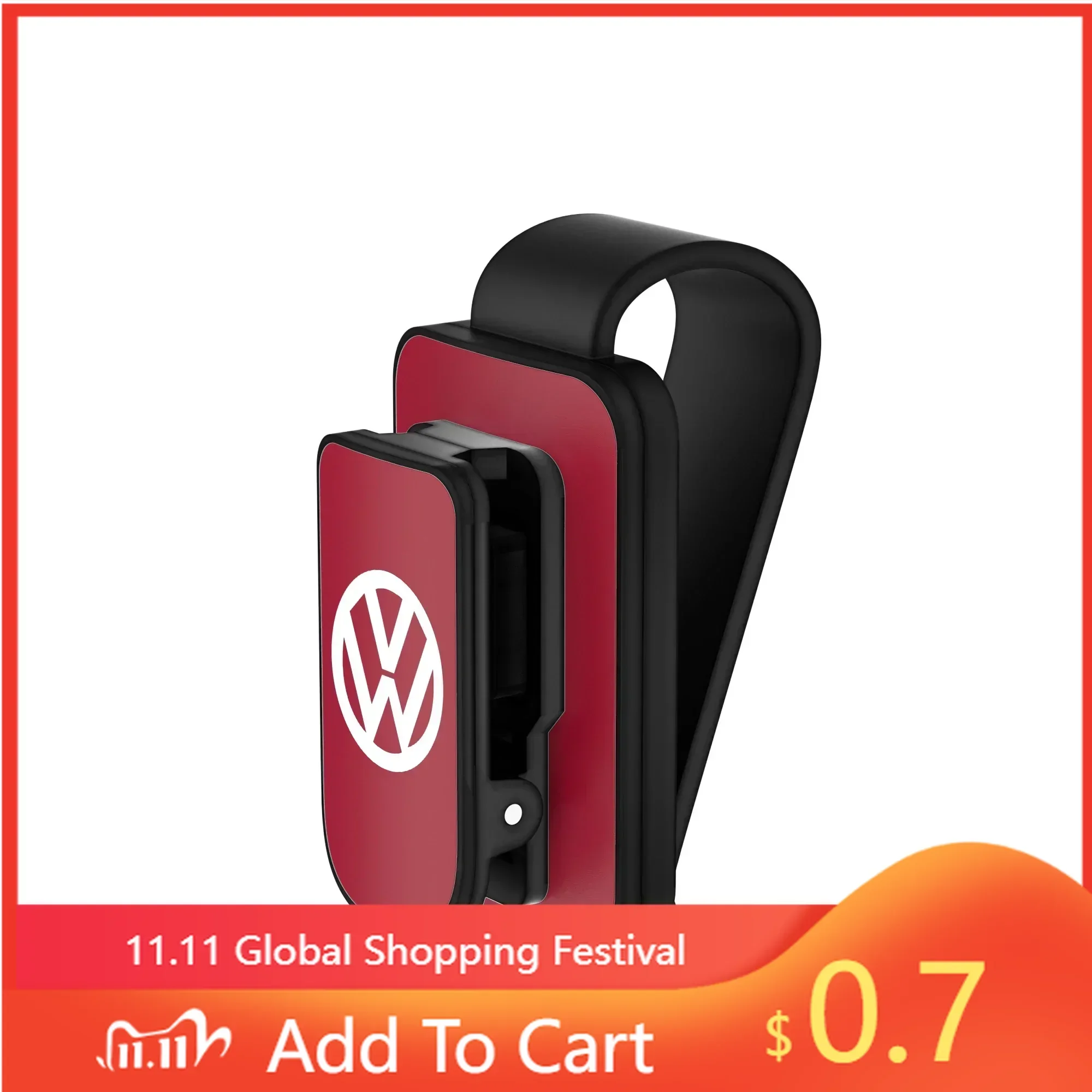 

80% Hot Car Sunglasses Clip Sun Visor Card Ticket Storage Fastener Holder for Volkswagen Golf Bora Jetta CC Beetle Scirocco P