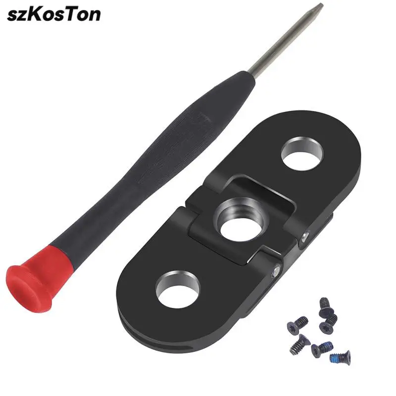 อะแดปเตอร์เมาท์สำหรับ GoPro 13 12 11 10 9 8 alas magnetik แอคชั่นเมาท์พร้อมตัวยึดสกรูแม่เหล็กขนาด1/4นิ้วปล่อยเร็วสำหรับอุปกรณ์เสริม GoPro