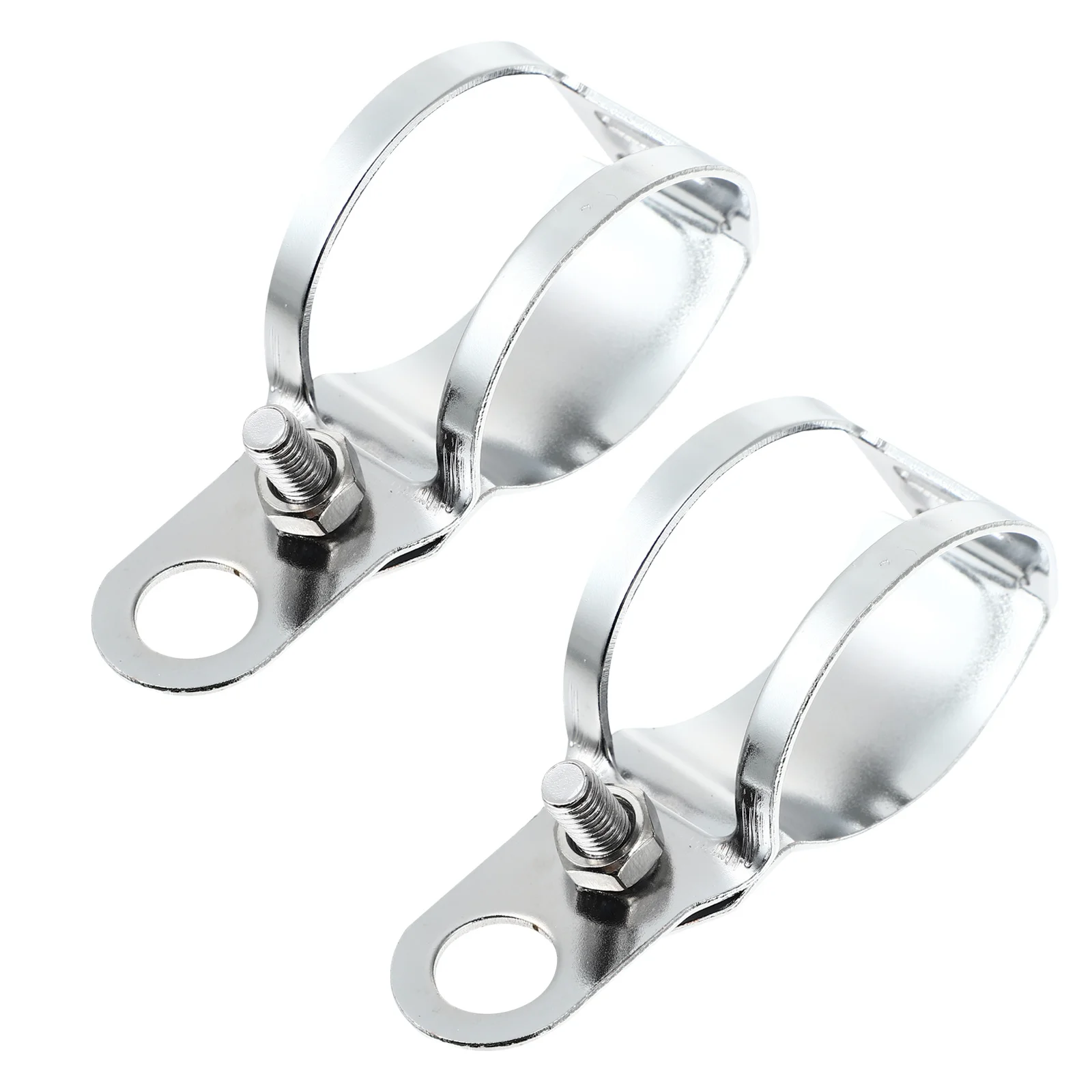 

2pcs Turn Signal Iron Rustproof Durable Front Fork Mounting Motorcycle Lights Bracket Handlebar Mount Bracket Motorcycle