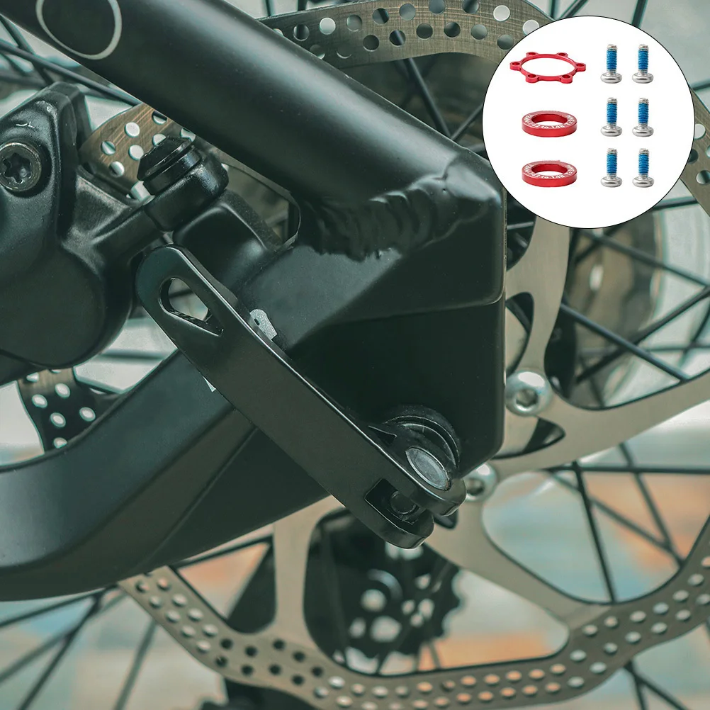 

9Pcs Screw Washers Aluminum Alloy Lightweight Smooth Durable Fit for Mountain Road Bike Spacers Brake Accessories