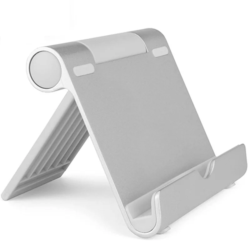 1 шт. для всех телефонов и планшетов, регулируемый настольный планшет, подставка для мобильного телефона, портативный держатель для мобильного телефона, серебристый