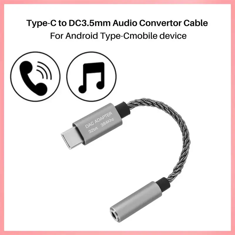 N91R-ALC5686 USB Type-C から 3.5 ミリメートル DAC ヘッドセットアンプ 16-32 オーム 125DB PCM 32B/384Khz デジタルデコーダオーディオアダプタ