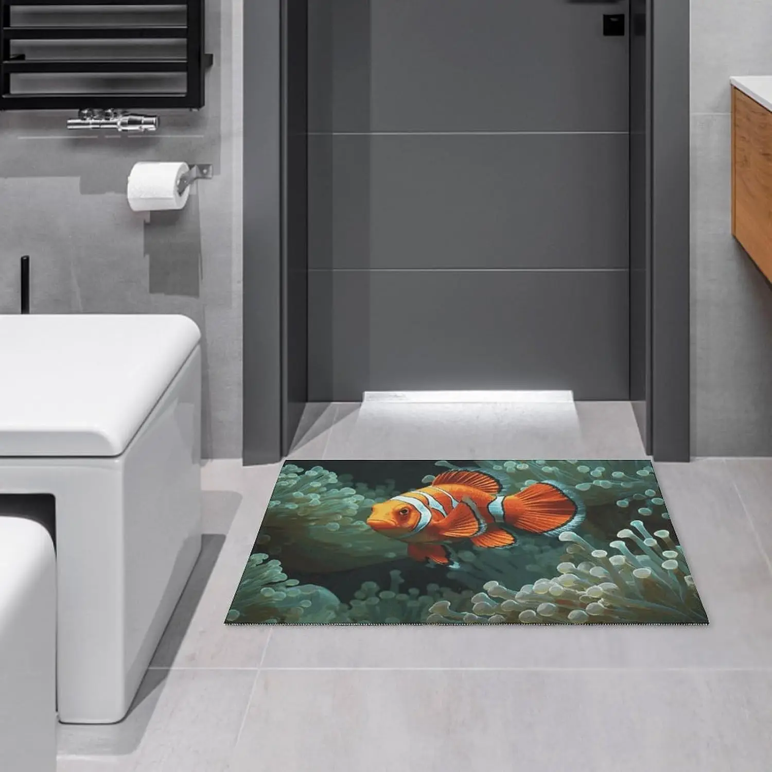 

Crystal velvet carpetFish Background Area Rug for Living Room Non Slip Furry Carpet Indoor Machine Washable Rug Entryway Floor