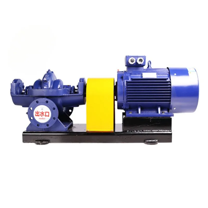 8-10 inches 500m3/h horizontal double suction high flow horizontal split case pump