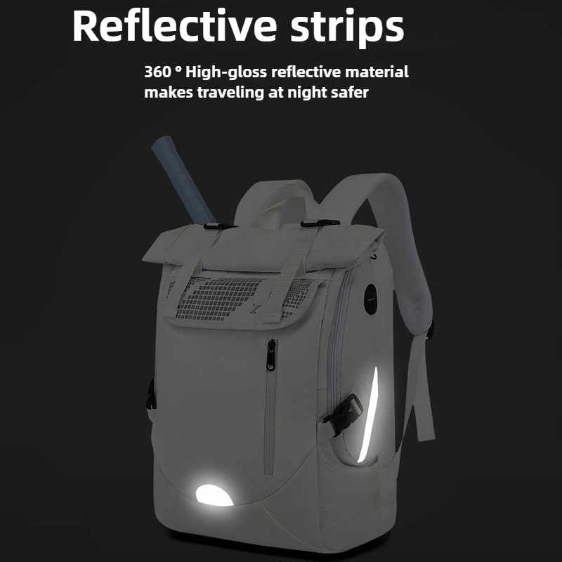 【Causal Backpack】Separated Shoes Compartment Thicken Tennis Backpack Large Capacity Multifunctional Sports Training Handbag